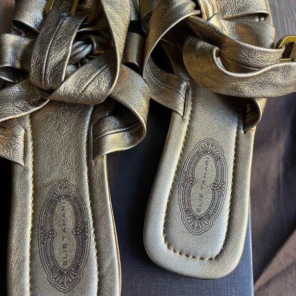 Elie Tahari Gold Women's Sandals - Picture 4 of 8